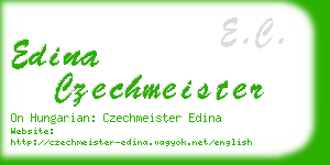 edina czechmeister business card